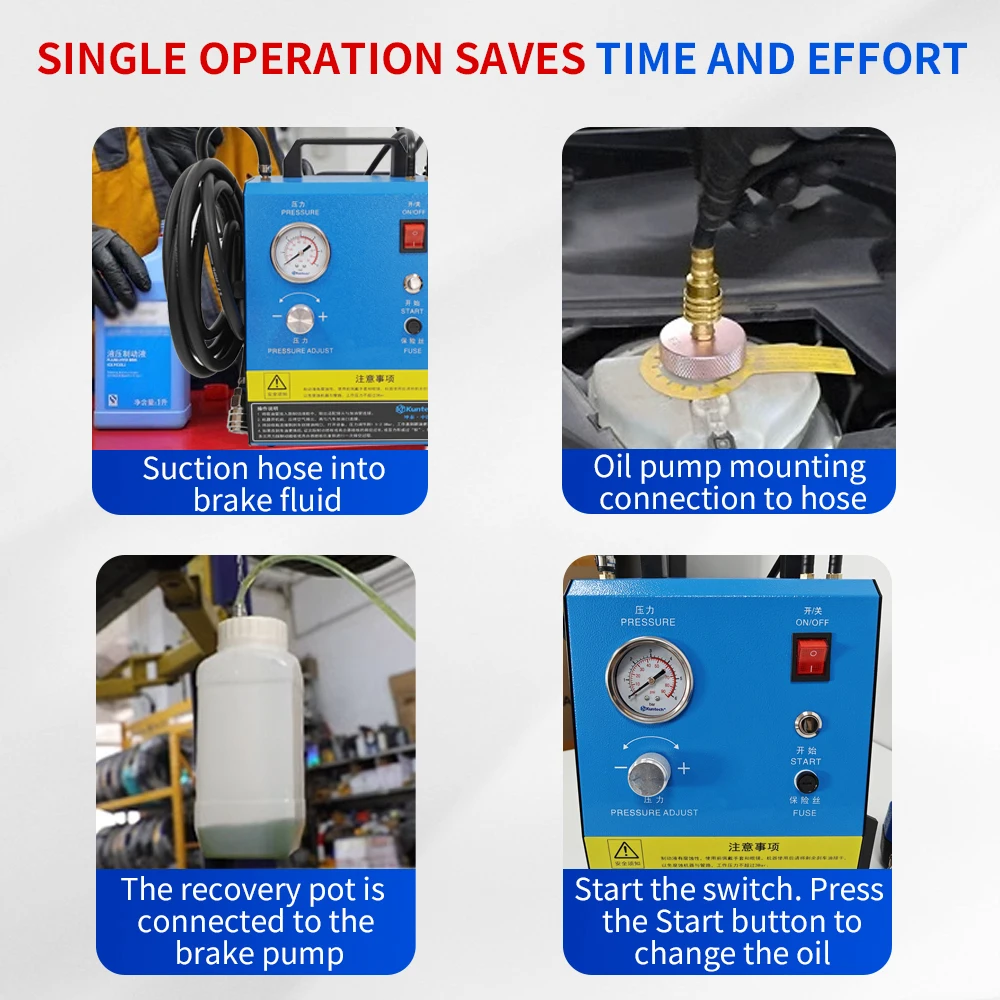 Factory Oem Portable Automatic Pulsating Brake Oil Changer Auto Brake