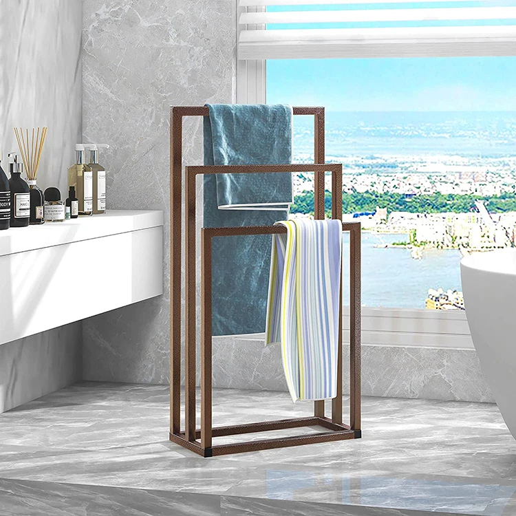 Jh-Mech Metal Bathroom Storage Organizer Wrought Iron Bathroom Standing Towel  Racks - China Bathroom Standing Towel Racks, Wrought Iron Bathroom Standing Towel  Racks