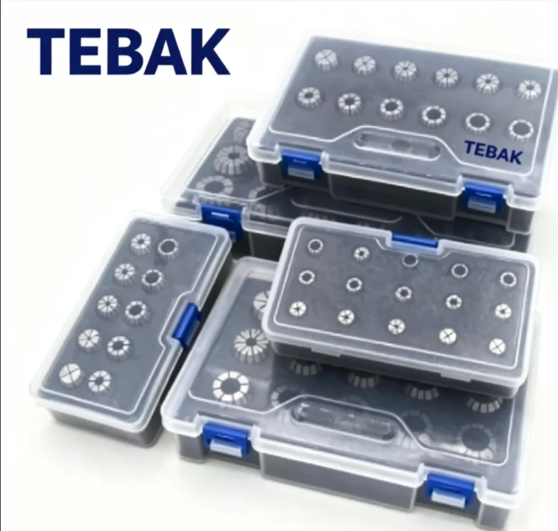 TEBAK  CNC Tool Accessory Set with ER Spring Chuck - ER11/ER16/ER20/ER25/ER32/ER40 Milling Tool Chuck Barrel Assembly