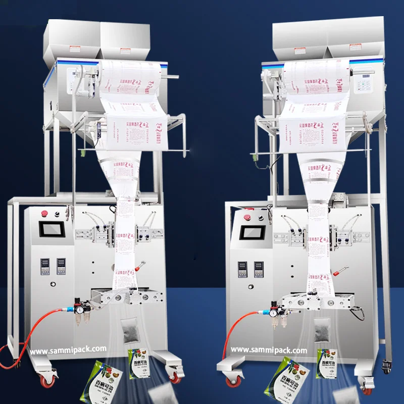 Industrial Automatic Packaging Machine for Granules Powders Tea Food in Bags Double Weighing PLC System Fast Packager 2