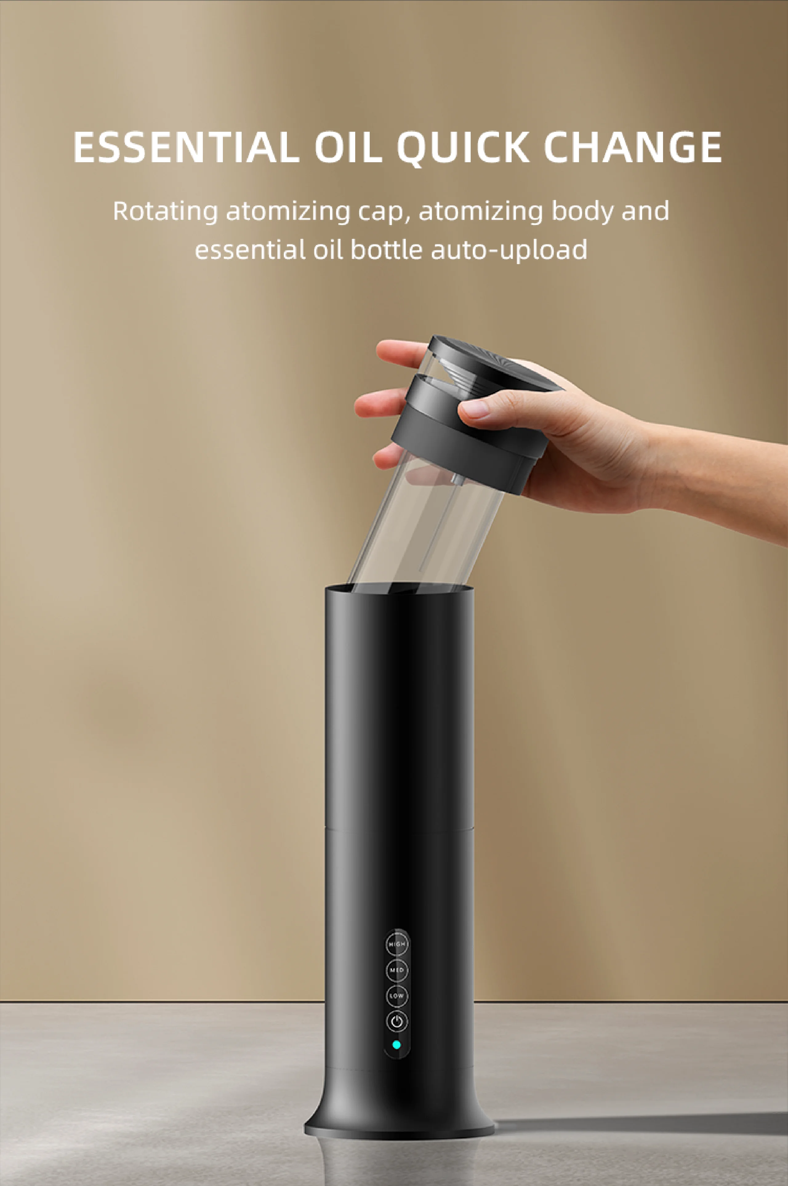Luxury Aluminum Aroma 360 Hotel Lobby Rechargeable Wireless Tower Scent