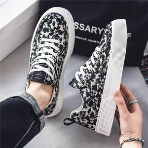 Spring/Summer New Fashion Printed Breathable Canvas Shoes Men's Lightweight Casual Board Shoes