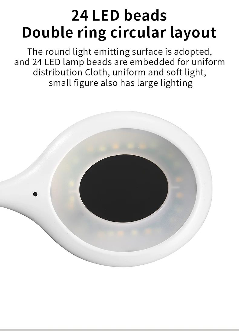 Flexible USB Portable Mini Reading Desk Led Night Smart Light Voice Control Table Lamp Bedroom Self Ring Light Eye Protection manufacture