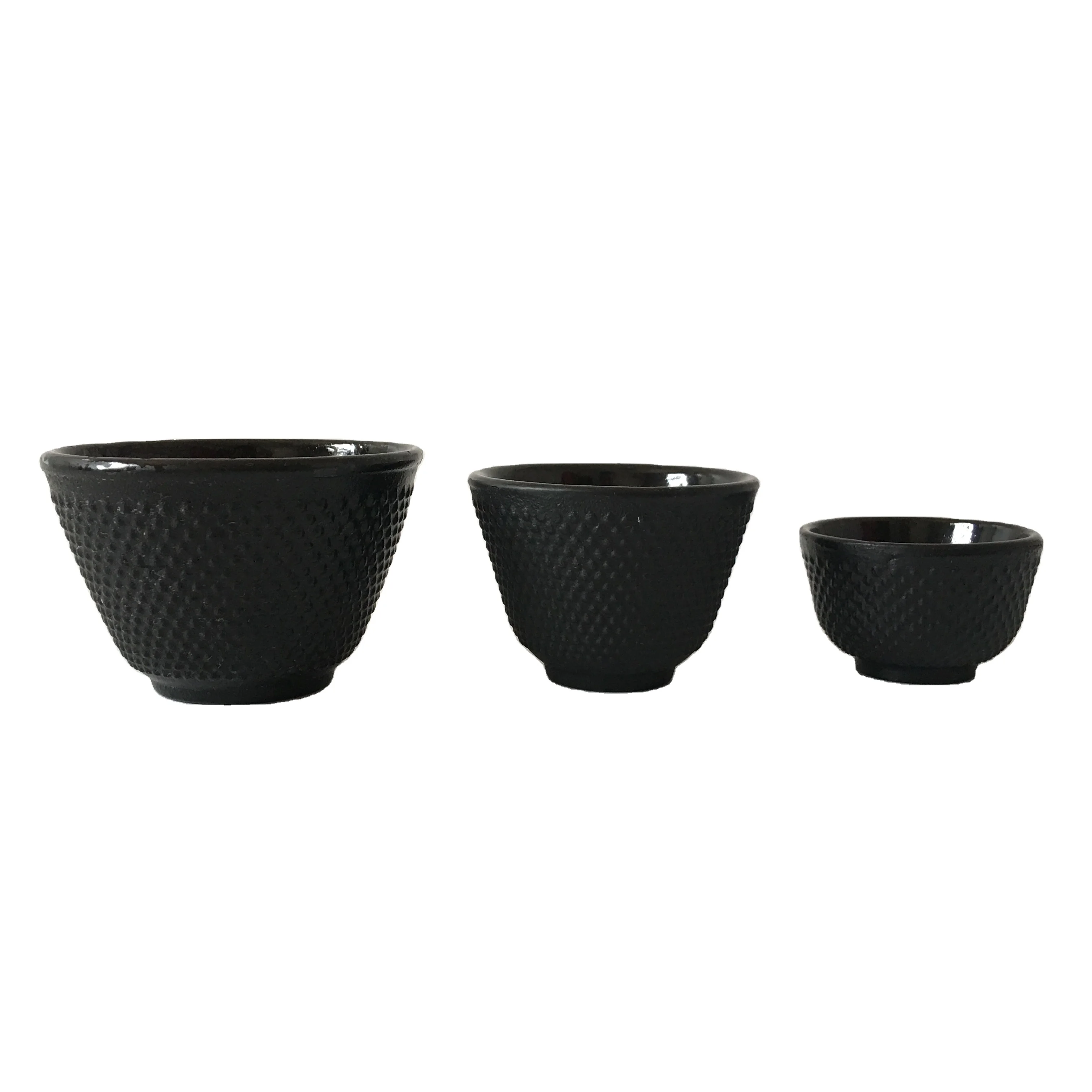 30ml 50ml 120ML 150ml  CAST IRON TEA BOWL CUP SET
