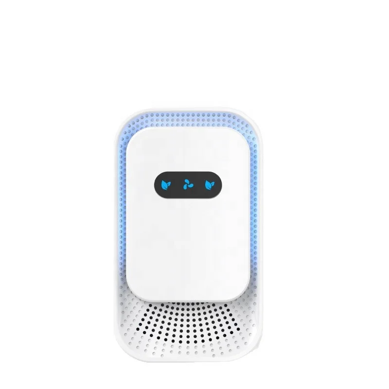 Wall Plug Air Ionizer Modern Rounded Edge Air Cleaner with Ambient Light Eliminate Smoke Dust Pollen for Bedroom Office Toilet 7