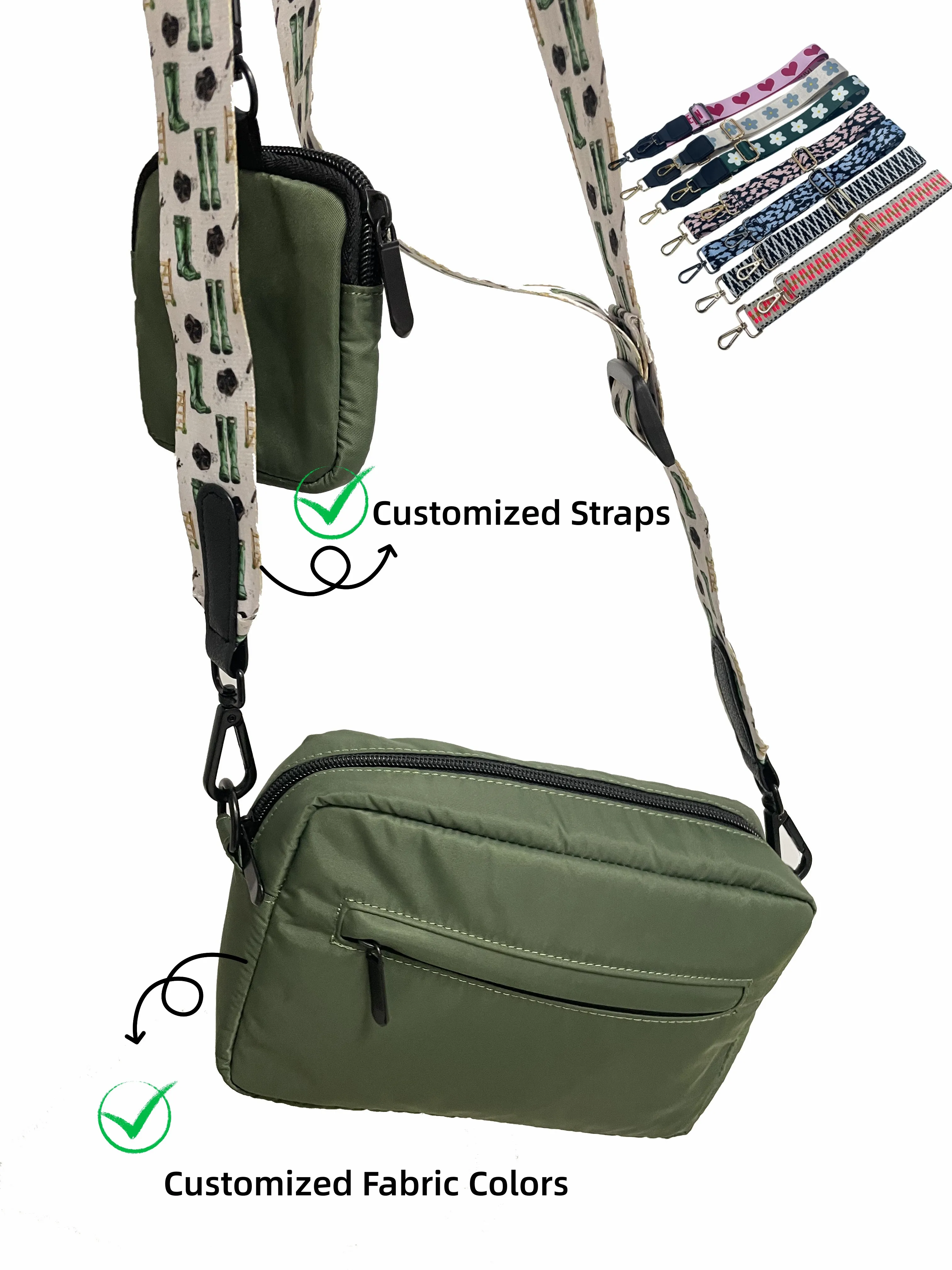 Sinsky Sports Crossbody Bag Dog Walking Waist Bag Dog Mom Owner