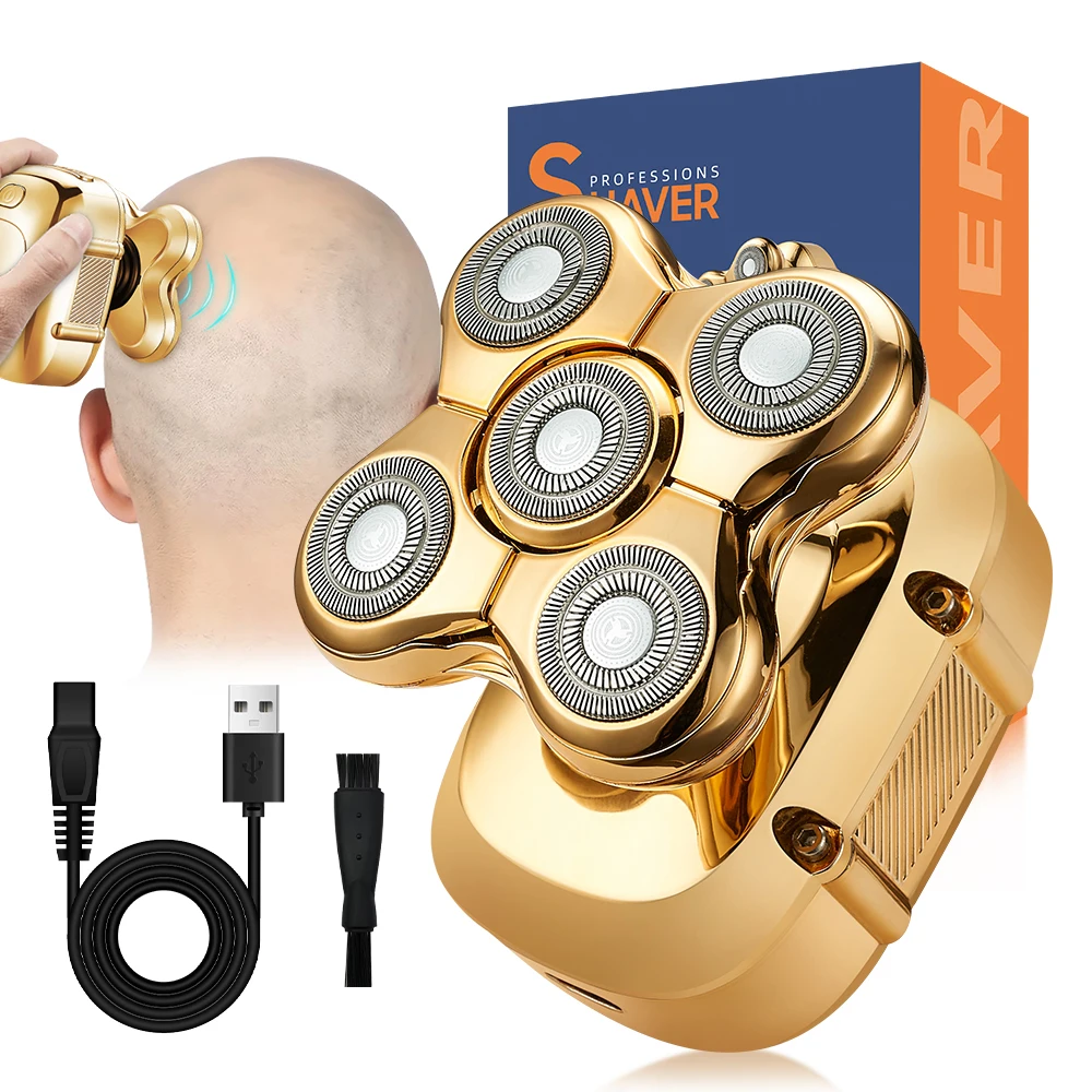 Five Blade Full Body Washing Electric Shaver Self-Shaving Divine Tool for Head Shaving Special Machine Head Shaving Shaver