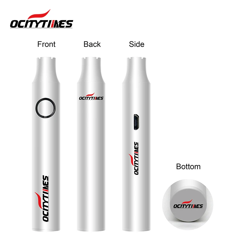 oil cartridge vape battery Ocitytimes S9 Side usb rechargeable full ceramic cartridge battery