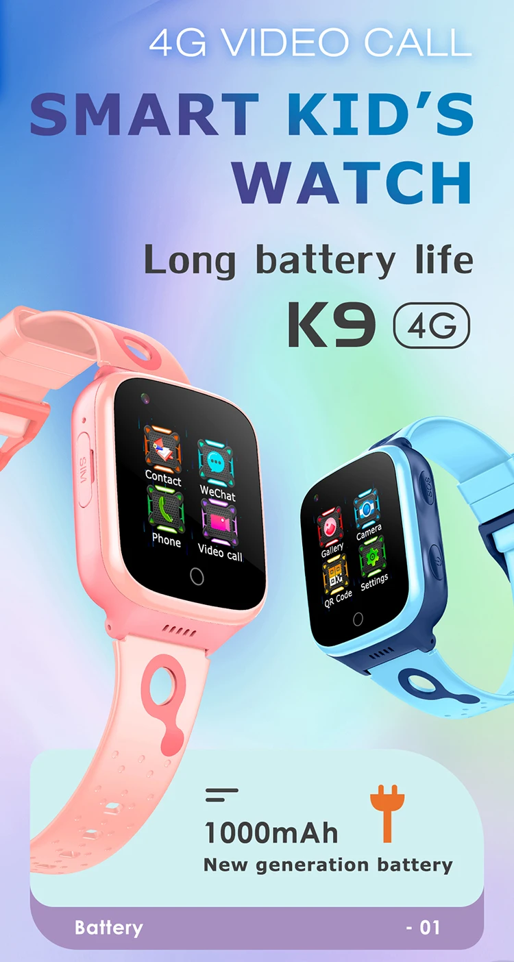 Child Smart Watch K9 Kids Sos Emergency Calling Gps Tracking Kids