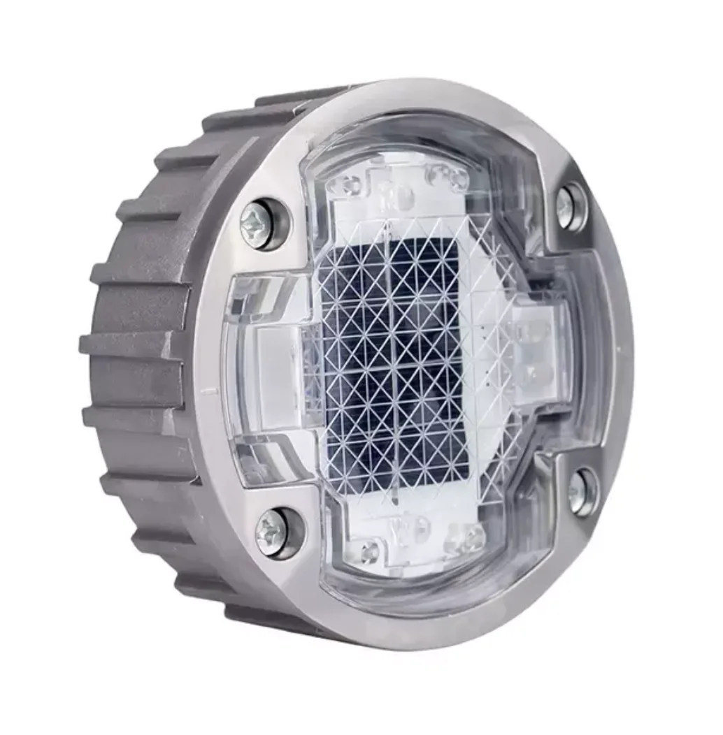 Factory Wholesale Aluminium Reflective LED Ceramic Glass G 105 Metallic Warning Light Reflector Solar Power Road Stud