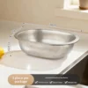 Panier d'égouttage perforé en acier inoxydable