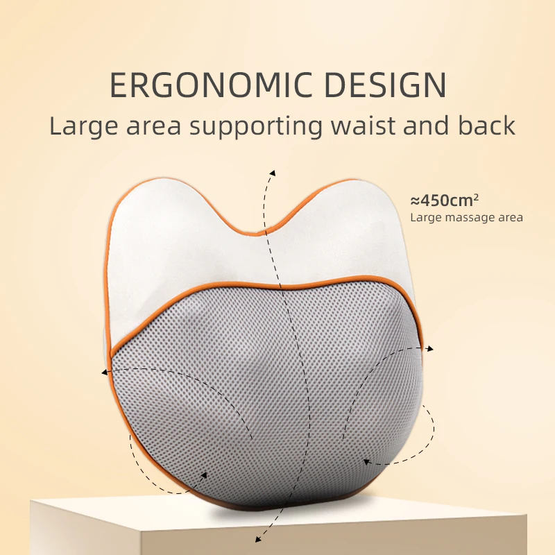 Ergonomic Massage Cushion | Up/Down Walking Kneading with Heat Therapy