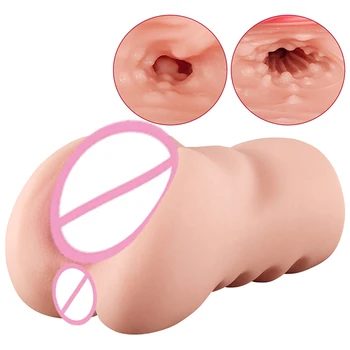 Lifelike Male Masturbator 760g Pussy 3D Realistic Textured Vagina and Anus Stroker Adult Sex Toys for Men Masturbation