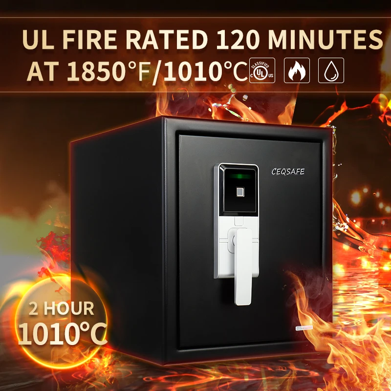 CEQSAFE Modern Office Automatic Digital Security Fireproof Safe Box