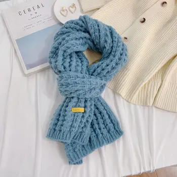 Sciarpa Extra Lunga Homeponnew In Lana Di Alpaca – 170x18 Cm, Design Minimalista Coreano, Calda E Morbida Per L'inverno