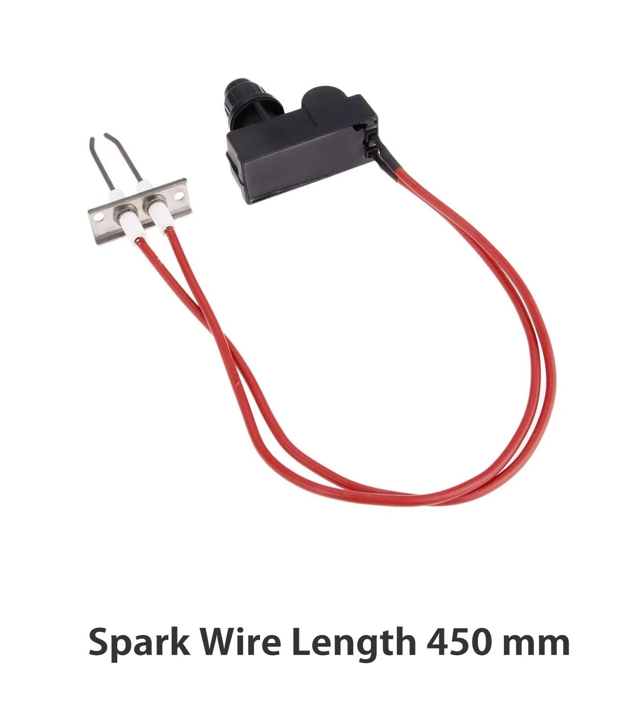 Double Ignition Kit  Electronic Igniter, Propane Gas Grill Igniters  with Double Ignition Electrode, 450 mm High Spark Plug Wire