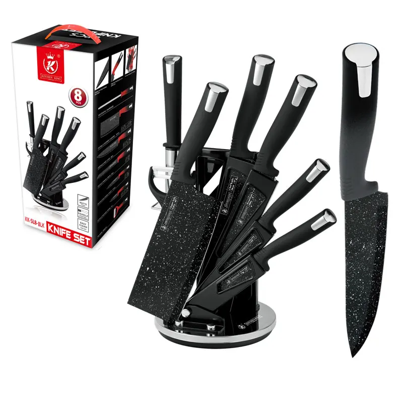 Kitchen King knife set professional BLACK Gradient 6 pieces knife