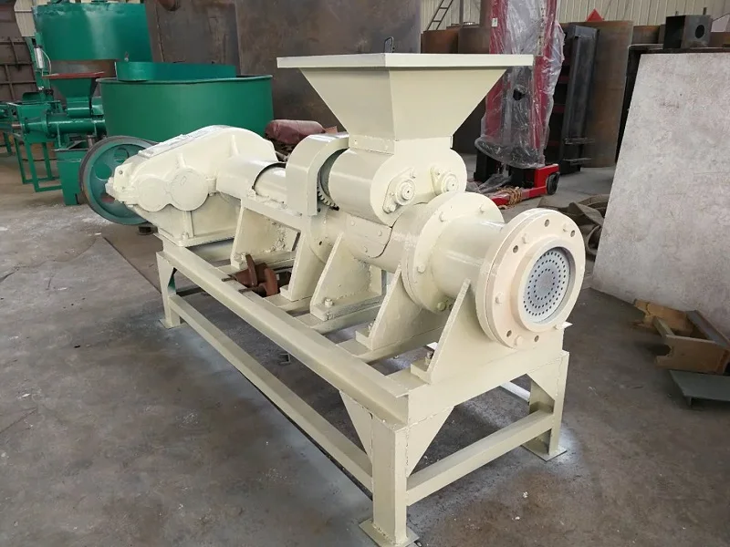 Walnut Shell  Peanut Shell Charring  Charcoal Rod Briquette Machine