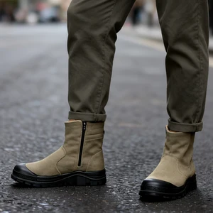 Nylon Upper Breathable Waterproof High Top Shoes Quick-drying Ultra-lightweight Flexible Wrinkle-resistant Durable Rain Shoes