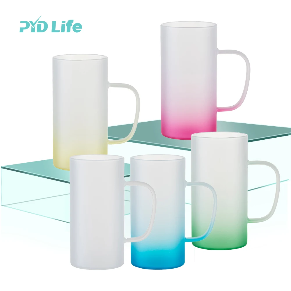 Wholesale PYD Life Custom 22 OZ Wholesale Tumblers Cups Sublimation Glass  Coffee Beer Mug Frosted Sublimation Glass Mug From m.