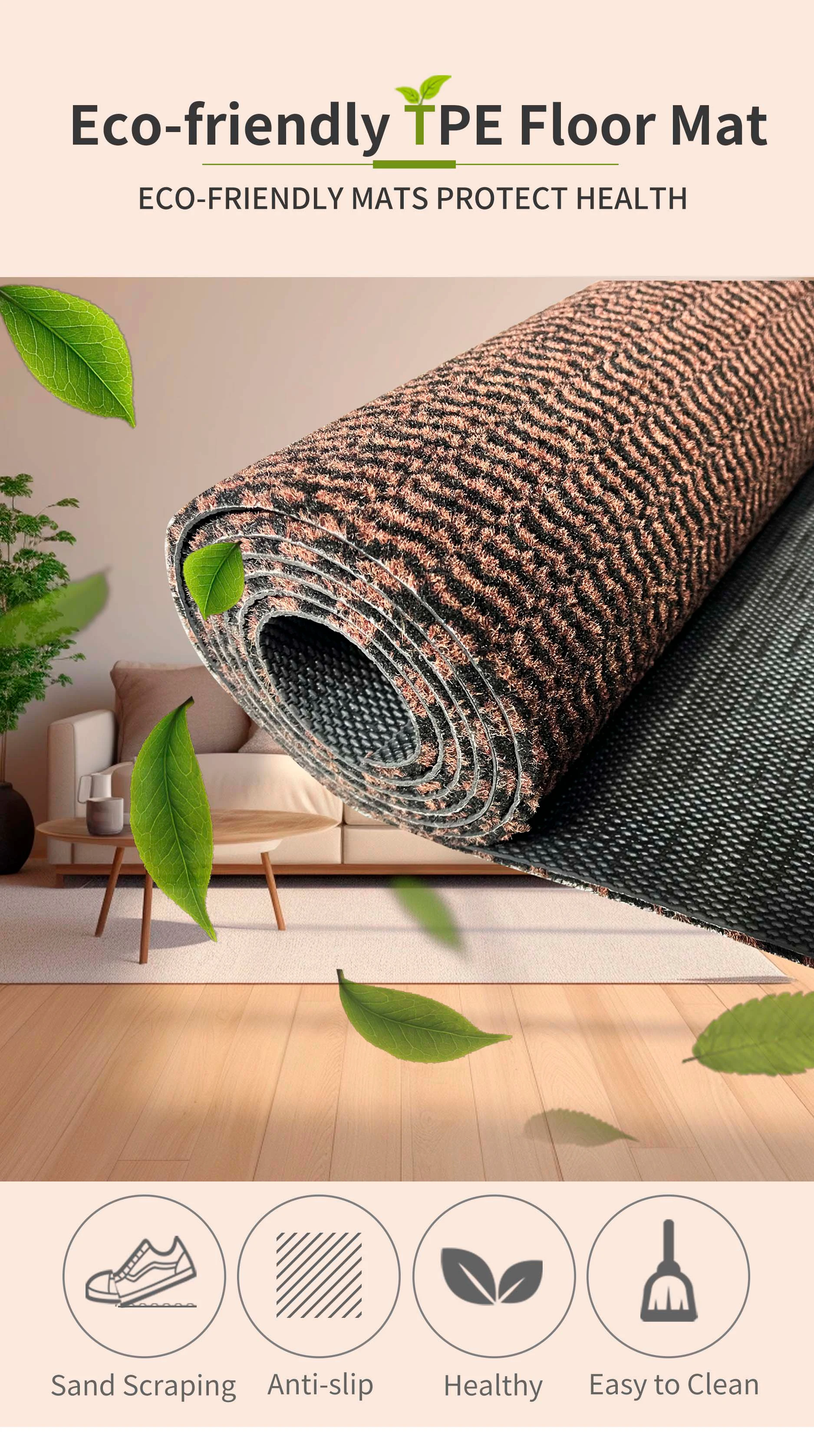 Modern Outdoor Polypropylene Cut Pile Carpet Rug Machine Made Washable TPE Backing Home Carpet(图2)