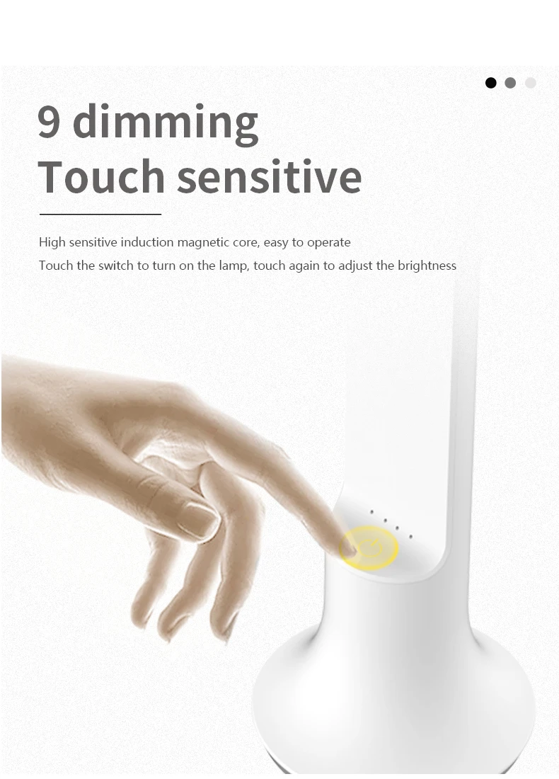 New Design Modern Children Reading LED Desk Lamp In Study USB Rechargeable Table Lamp