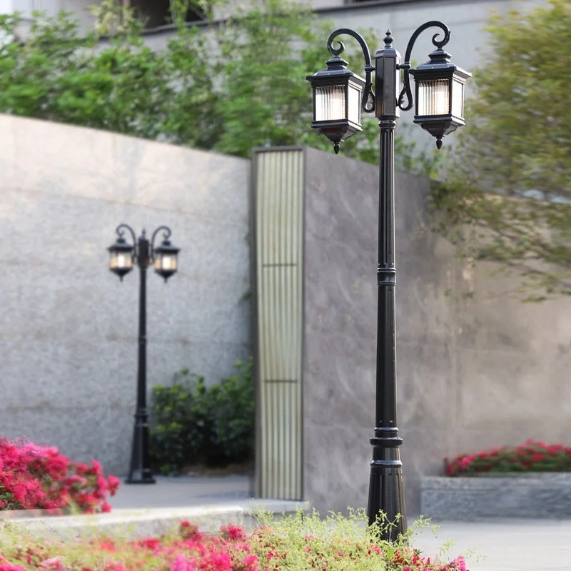 Garden Lights Street Lights Double-Headed Hanging Type Waterproof IP54 LED Aluminum Outdoor Landscape Lights for Residential