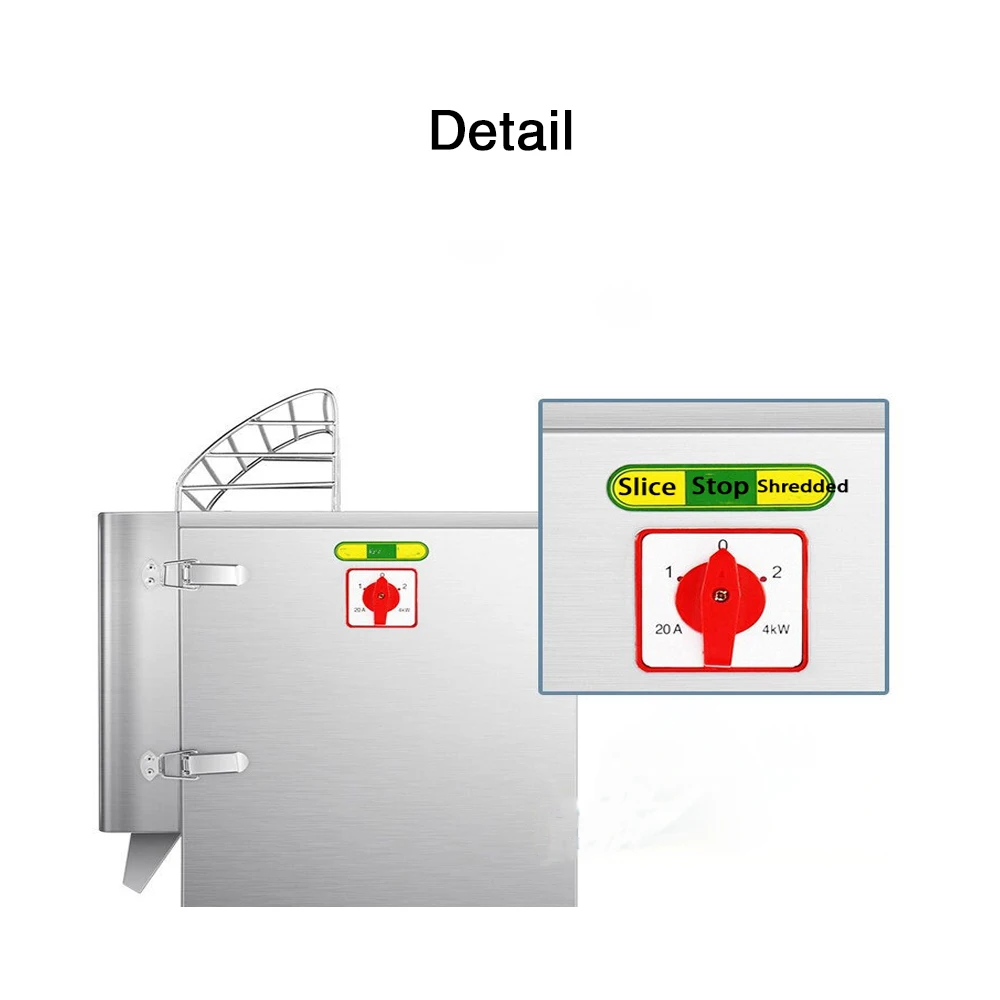 Commercial Automatic Small Potato Slicer and Green Onion Machine - Image 3