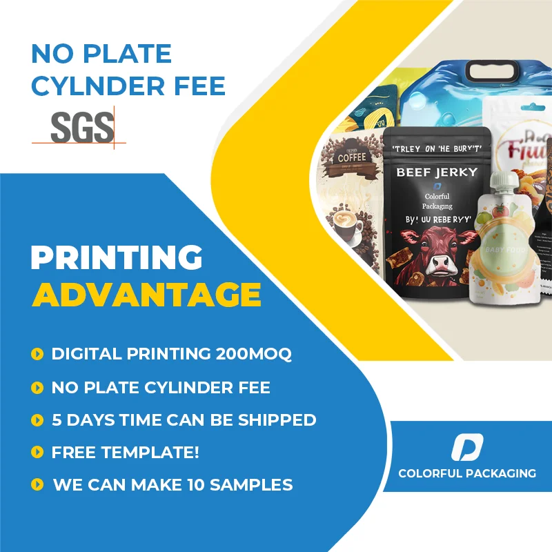 Aluminum Foil Freezer Zipper Bag With Gravure Printing Industrial Use