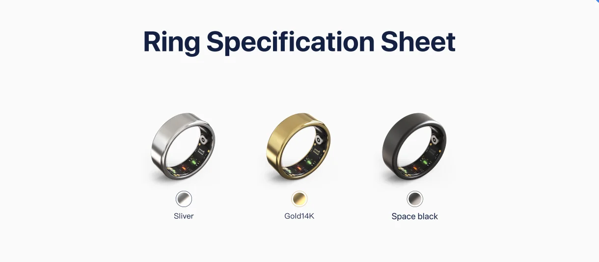 New Smart Ring Monitoring Sleep Heart Rate Exercise Mood Menstruation