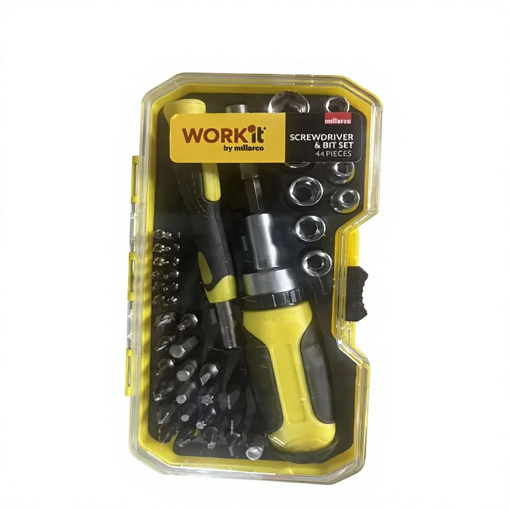 44PCS Carbon Steel Ratchet Screwdriver Set Multi Bit Auto Repair Tool Kit Portable Hand Tool with Hard Case OEM - detail 4