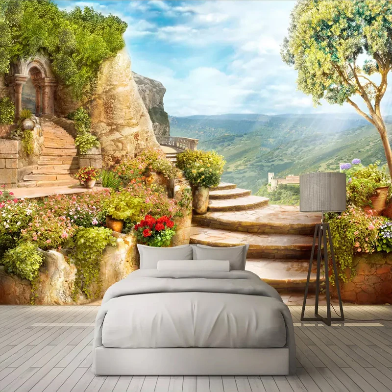 Décalcomanie Murale 3D Effet Pierre – Pour Contremarches D'escalier – 392 Cm