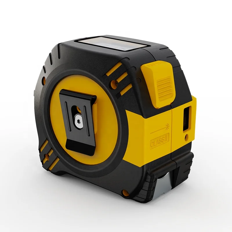 便携式激光卷尺2合1 131英尺数字激光测距卷尺激光测距仪电子卷尺