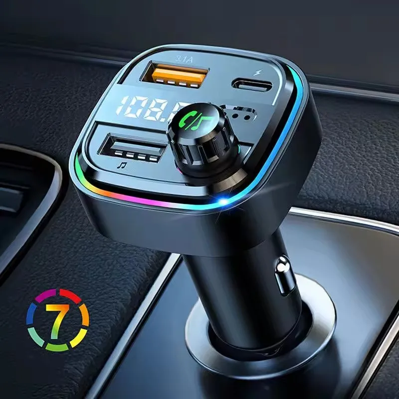 Soomfon Tft Color Large Screen Dual Usb Charger Wireless Handsfree Car Mp3 Player Car Fm Transmitter