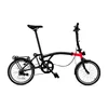 Manillar S negro rojo