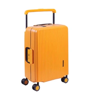 3 Pieces PP Hardshell Spinner Suitcases Luggage Set with Aluminum Trolley and TSA Lock-Factory Wholesale