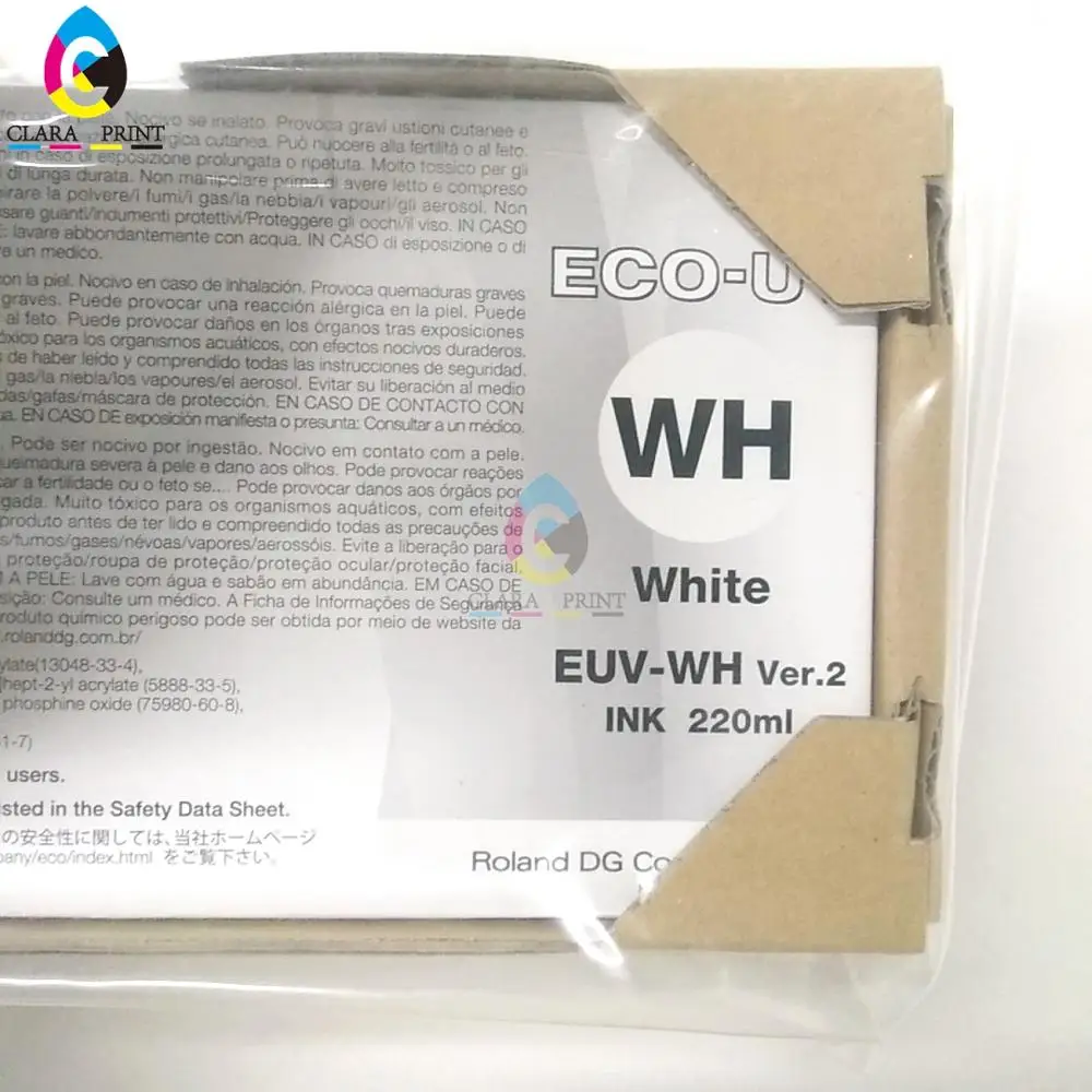 Mimaki UV Ink 220ml CMYK White for Roland Lef-12/20/200/300