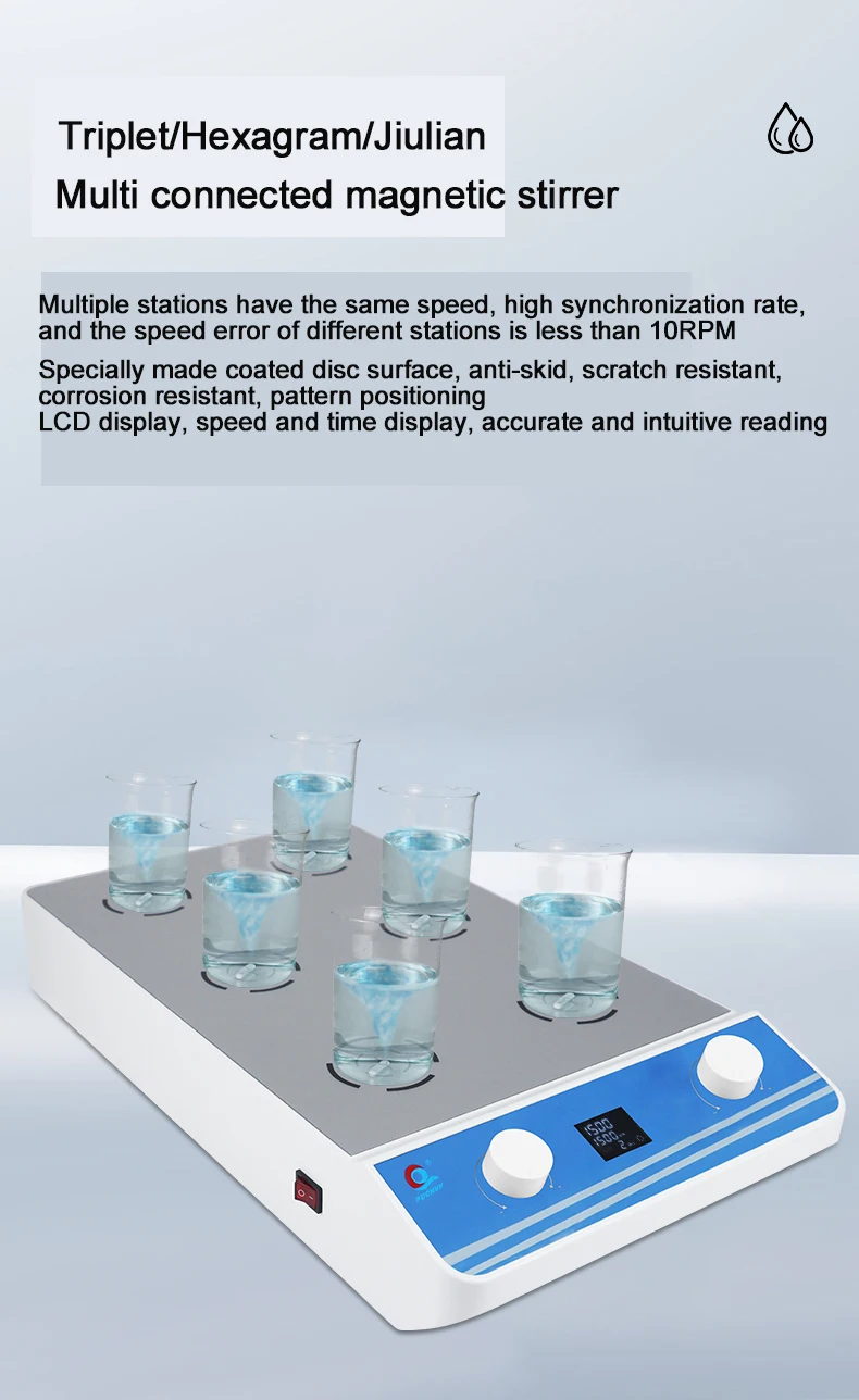 Laboratory Digital Hotplate High Temperature Mini Blender Electric Chemical Stirrer