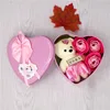 Rose (trois gros ours en forme de coeur)