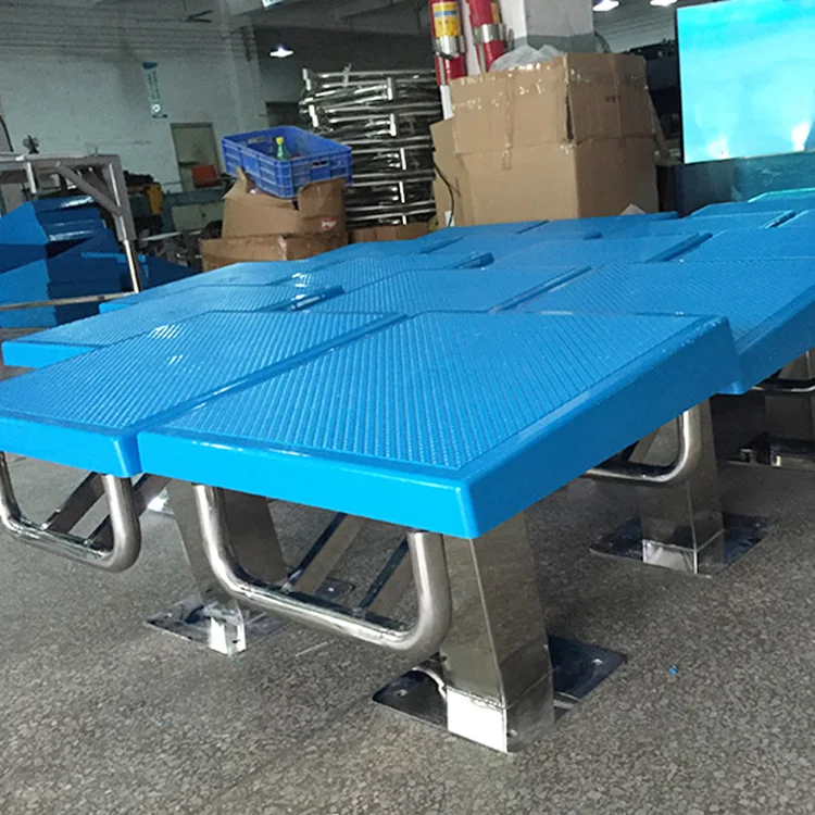 Stainless Steel Starting Block for Swimming Pool Matches Rectangle Shape