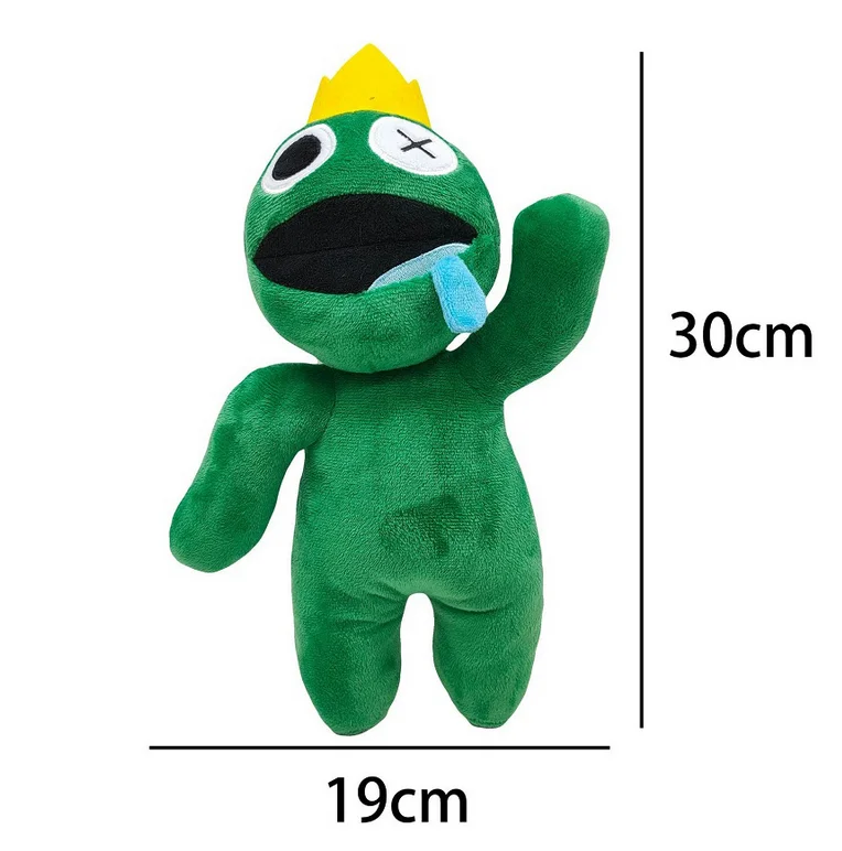 Boneco Pelúcia Green Friend Rainbow Friends Amigo Verde