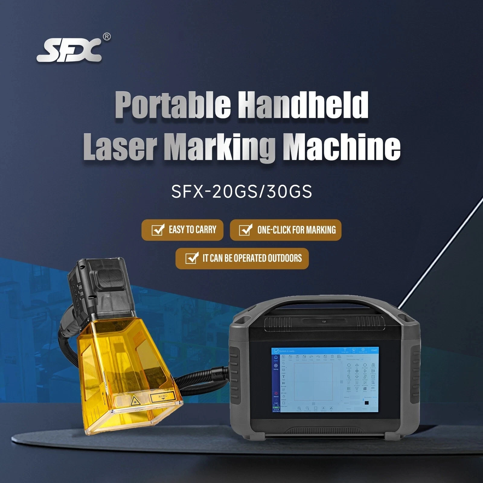 Mini Fiber Laser Engraver 30W Fiber Laser Marking Machine MAX Handheld Laser Marker