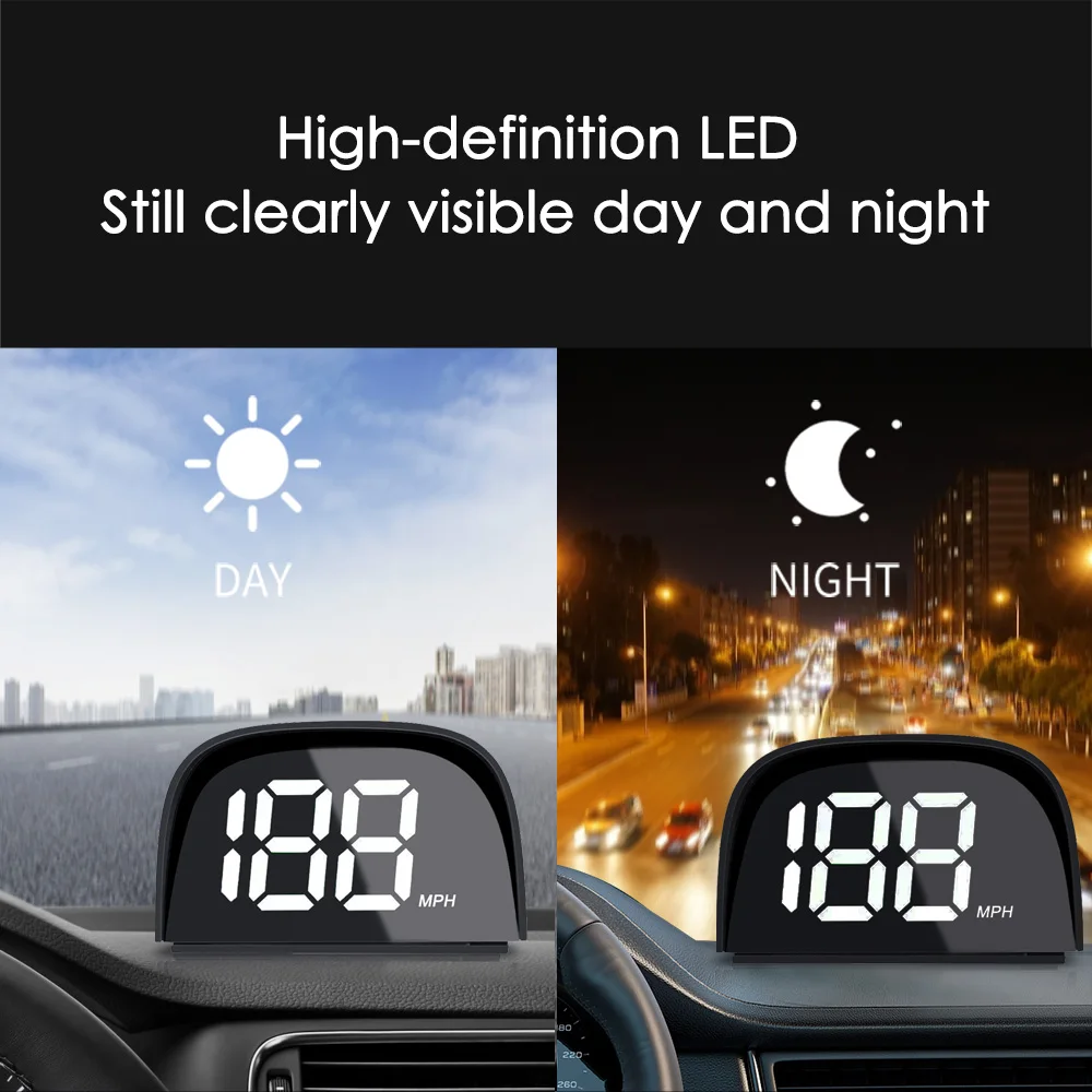 Écran HUD Head Up Multifonction M2S Compteur De Vitesse Universel Projecteur Avec Vitesse Et Reconnaissance Automatique De La Lumiere Pour Tous Les Modeles De Voiture 88990728