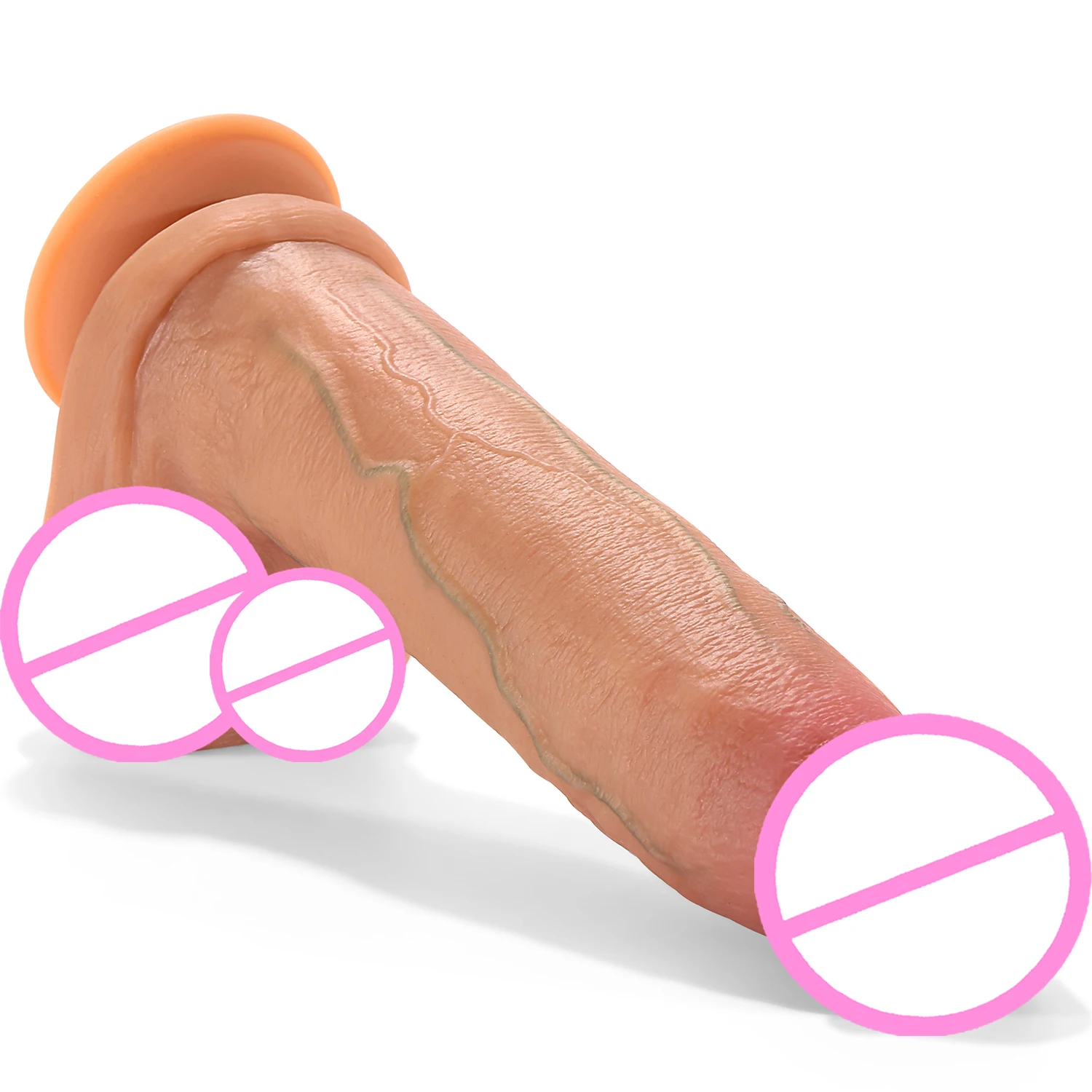 SAMEYO Wearable Artificial Fake Penis for Women Silicone Dildos for Lesbian Women Sex Toy 20cm Length Customized