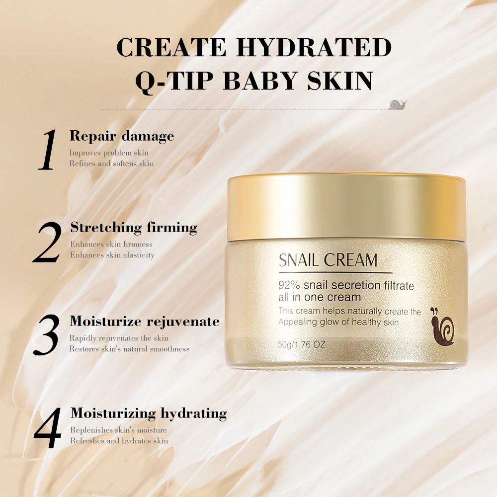 女性用美容フェイスクリーム保湿栄養修復にきび除去カタツムリフェイス