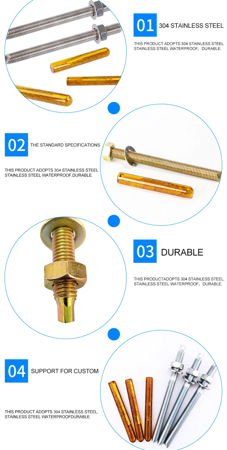 Chemical Anchor Bolt Expansion Chemical Anchor Bolt Grade Galvanized