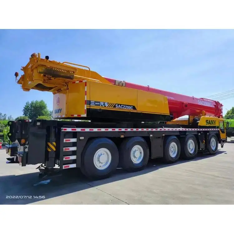 Sany 220T Used Rough Terrain Crane Truck Mounted Mobile Crane 60000kg