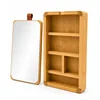Yellow Square Bamboo Mirror
