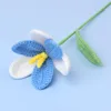 Gradient light blue-Open tulip flower stem