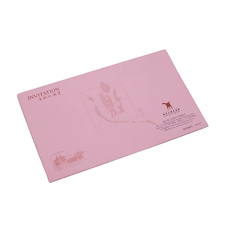 2019 custom logo high quality hot stamping paper letter envelope and postal card printing